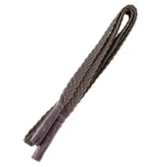 【美品】 帯締め 優品 夏物 幾何学模様 灰紫 正絹 和装小物  【中古】