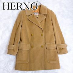上質】 イタリア製 ヘルノ HERNO カシミヤ ダブルコート 40 レッド