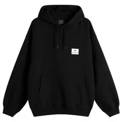 スノーピーク メンズ アウター パーカー・スウェット ロゴ Snow Peak Square Logo Hoodie Black ブラック