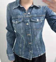 ザラ デニム スリムフィット ジャケット