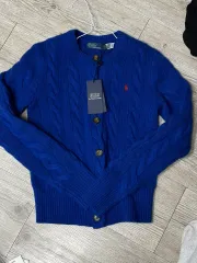 ポロ ウール ケーブル編み ニット xxs