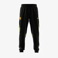 【送料無料・匿名配送】adidas アディダス マンチェスターユナイテッド 23/24 ウーブン トラックパンツ ロングパンツ ナイロンパンツ 黒（ブラック）緑（グリーンナイト）新品 正規品 並行輸入 日本未発売