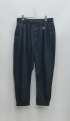 Champion コットン ツイル ルーズフィット バギー 밴딩 パンツ / L ブラック
