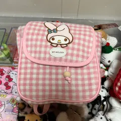MY MELODY ピンクCHECK バックパック
