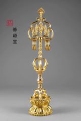 修縁堂】密教法具 真言宗 辟邪 宝篋印塔 舎利塔 法器 真鍮製 仏教法具