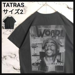 TATRAS タトラス ワンポイント バックビッグロゴ Tシャツ 半袖 黒 3 