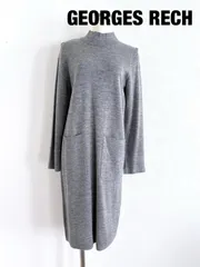 GEORGES RECH　ジョルジュ・レッシュ　ワンピース　Mサイズ　３８　グレー　長袖　大人　シンプル　送料込み　6462913