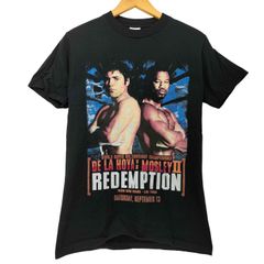 お宝☆00s モラレス VS パッキャオ 第1戦 Tシャツ 黒 L ボクシング