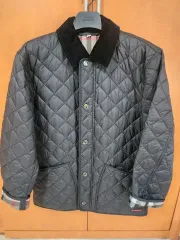 新品 バーバリー ブラック キルティング ジャケット コーデュロイ 出品 (タグ保有)
