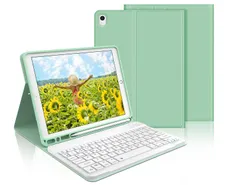 iPad 第9世代 キーボードケース iPad 第8世代 第7世代 キーボード (10.2インチ) iPad Pro 10.5インチ i Pad Air 第3世代に適用 Bluetooth ワイヤレス キーボードカバー 脱着式 オートスリープ機能 多 ...