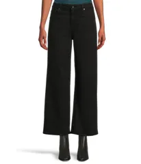 エージージーンズ レディース ボトムス カジュアルパンツ ワイドレッグ AG Jeansaige Mid Rise Wide Leg Crop In Super Black ブラック