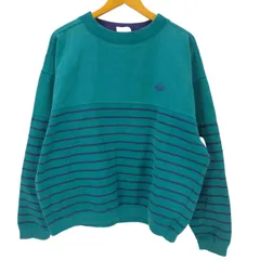 ドッカーズ DOCKERS ロゴ プリント ボーダー 裏起毛 スウェット メンズ import：XL 