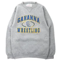 M.J. SOFFE USA製 90年代 カレッジ プリント スウェット S グレー コットン 前V GAHANNA WRESTLING