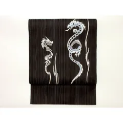 【新品】夏名古屋帯　博多織　銀彩加工【和田全央】