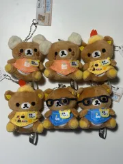 リラックマ店長メガネ イロ ロイ コグマ ぬいぐるみ キーホルダー