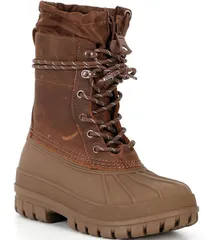 ハンター レディース シューズ ブーツ・レインブーツ Hunter Womens Skylar Bungee Waterproof Boots Dark Natural