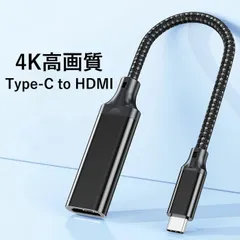 USB Type-C to HDMI 変換アダプター 4K対応 ナイロン編み HDMI変換ケーブル USB-C MacBook Surface Book Lenovo Yoga MateBook AQUOS R6 Google Pixel対応 サムスン対応