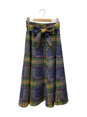 エムズグレイシー ビックチェックフレア 517602 スカート 38 マルチカラー ITEDFKVMNPM2