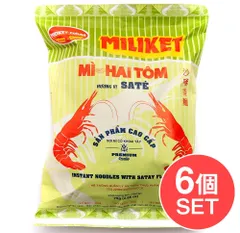 【6個セット】ミリケット プレミアム インスタント ヌードル サテ風味（乾燥ネギ入り） 75g / セット ベトナム料理