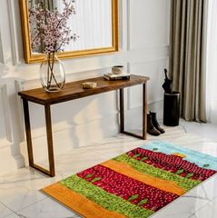 ギャッベ 本物 手織り イラン産 ロリバフ 83×118cm ペルシャ絨毯