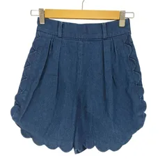 ユーズドフルギ USED古着 {{Rosy Monster}} デニムスカラップショートパンツ レディース JPN：S 