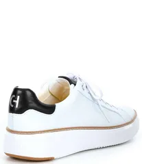 コールハーン メンズ シューズ ドレスシューズ スニーカー レザー Cole Haan Mens GrandPro Topspin Leather Sneakers Optic White ホワイト