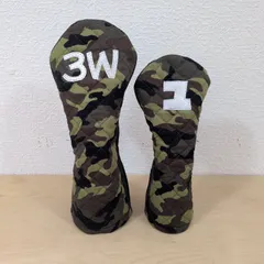 ゴルフヘッドカバー　ウッド用2点セット　ハンドメイド