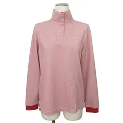 ルコックスポルティフ le coq sportif ゴルフ ポロシャツ 長袖 ワンポイント刺繍 L 赤