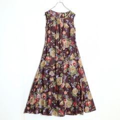 INGEBORG インゲボルグ 花柄ノースリーブワンピース INGEBORG（インゲボルグ） ワンピース 総柄 フラワー ⊥FL846
