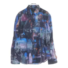 Paul Smith (ポールスミス) ペイント総柄 レギュラーカラー 長袖シャツ マルチカラー