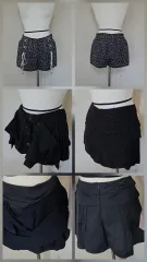 新品級/3点まとめ/ツイードハーフパンツスカート まとめ売り/66/春BIG VIXX M Moore