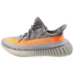 adidas (アディダス) YEEZY BOOST 350 V2 BELUGA REFLECTIVE イージーブースト リフレクターローカットスニーカー ベルーガ リフレクティブ US9.5/27.5cm GW1229 グレー/オレンジ