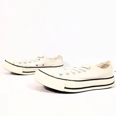 人気ブランド◎【CONVERSE】コンバース スニーカー ローカット シューズ 1P282 ALLSTAR オールスター シンプル ライン カジュアル キャンバス おしゃれ 定番 大人気 レディース 白 オフホワイト 23.5cm /M43096HH