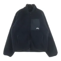 STUSSY (ステューシー) SHERPA REVERSIBLE JACKET シャープ リバーシブル ボアジャケット ブラック