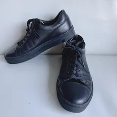 極美品フェイクレザー合革靴スニーカー