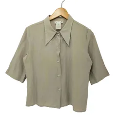 アニエスベー agnes b. 90s ロングポイントカラー S/S ポリシャツ レディース  3