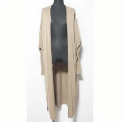 美品 MUSE de DEUXIEME CLASSE ミューズドゥーズィエムクラス Shake code Vネック ロングカーディガン モカ レディース 古着 中古 USED