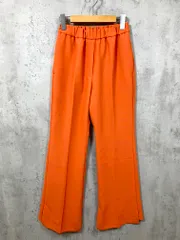 Mila Owen ミラオーウェン サイドスリット ウエストゴム裾段差イージー パンツ size0/オレンジ  ■■ レディース