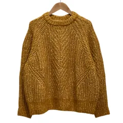 良品 DEMYLEE デミリー クルーネックニット セーター 3010800161 サイズS オレンジブラウン  レディース 古着 中古 USED