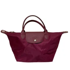 美品 LONGCHAMP ロンシャン プリアージュネオ 2WAY トートバッグ ボルドー レディース 古着 中古 USED