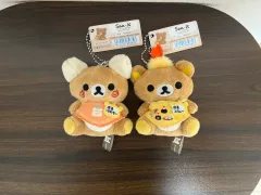 San-X リラックマ 店長シリーズ キーホルダー 2種セット ぬいぐるみガチャ