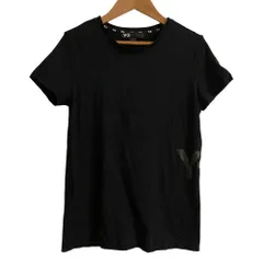 美品 Y-3 ワイスリー アディダス ヨウジヤマモト ショートスリーブ ロゴプリント Tシャツ Mサイズ ブラック レディース 古着 中古 USEDのサムネイル