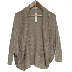 未使用 ANAYI アナイ ラメ ニットカーディガン ボレロ サイズ36 ベージュ  レディース 古着 中古 USED