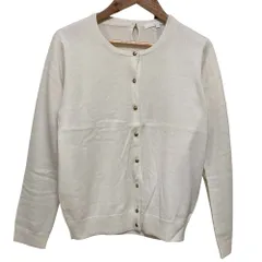 未使用 ANAYI アナイ ウールシルク アンサンブルカーディガン サイズ38 ホワイト レディース 古着 中古 USED