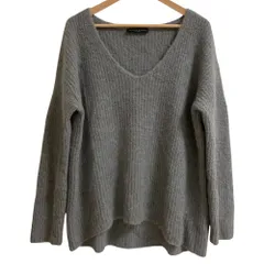 美品 FABIANA FILIPPI ファビアナフィリッピ Vネック オーバーサイズ ニットセーター グレー  レディース 古着 中古 USEDのサムネイル