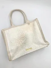 Maison de FLEUR メゾンドフルール レース スクエア トート バッグ 白 ■■レディース