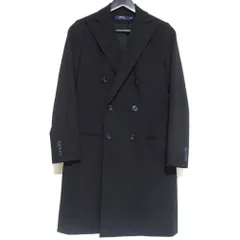 美品 POLO RALPH LAUREN ポロラルフローレン ダブルブレスト チェスターコート サイズ0 ブラック レディース 古着 中古 USEDのサムネイル