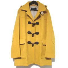 美品 GUCCI グッチ ツイード フーディー ダッフルコート 293006 サイズ50 イエロー メンズ 古着 中古 USEDのサムネイル