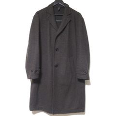 美品 LARDINI ラルディーニ ブートニエール チェスターコート ウール