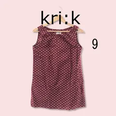 kri:k トップス カットソー おしゃれ ゆったり ノースリーブ レディース レッド 9